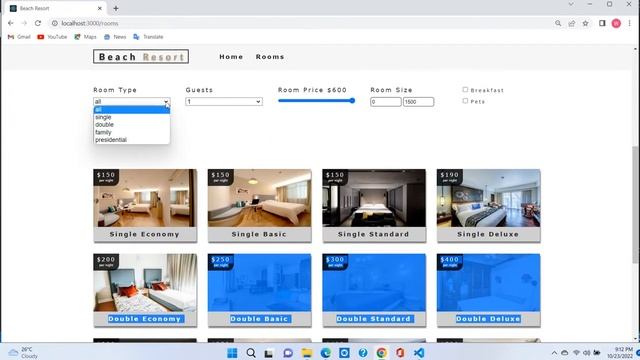 ReactJs project for beginners | React Project Tutorial | React Responsive beach resort|React projec смотреть онлайн