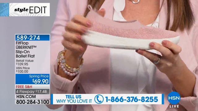 FitFlop UumlBERKNIT SlipOn Ballet Flat смотреть онлайн