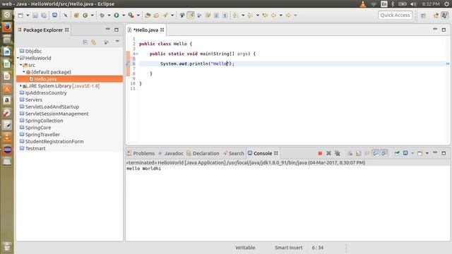 Java Programming - Hello World and Using arguments in eclipse. смотреть онлайн