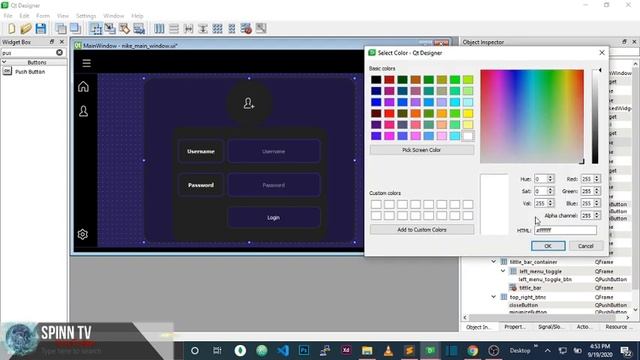 #9 Login Form Design Python Desktop App QTDesigner, Pyqt, Pyside Project | Modern Flat GUI смотреть онлайн