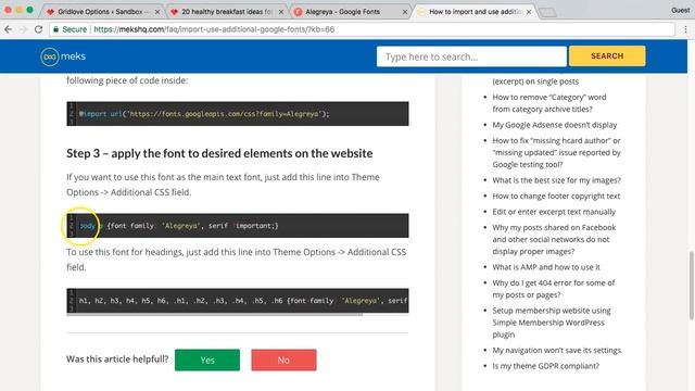 Additional Google fonts in WordPress смотреть онлайн
