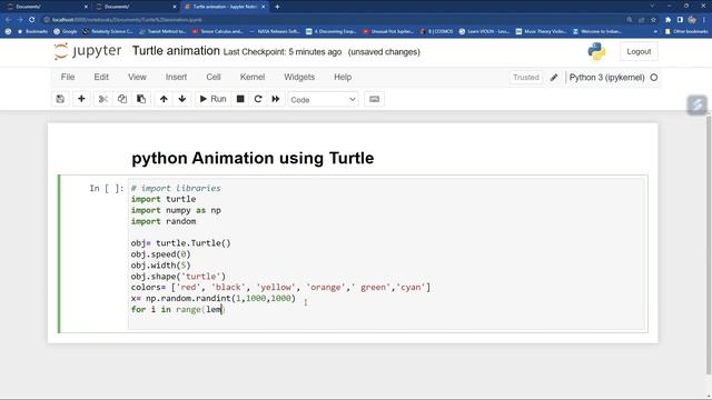 PYTHON ANIMATION | Python Turtle Graphics & Animation - Introduction| Python For Beginners| #python смотреть онлайн