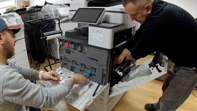 Maintenance Cleaning Copier RICOH MPC4504 MPC5504 Transfer Drum Fuser Tutorial смотреть онлайн