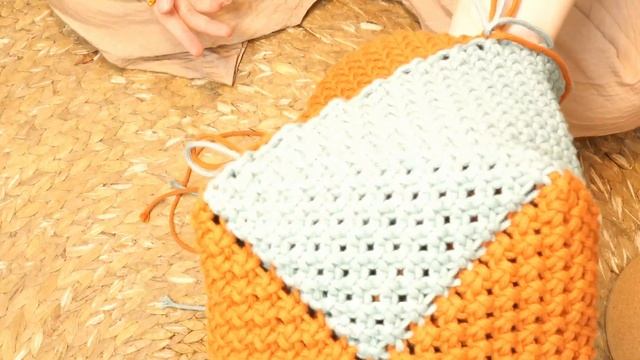 WOW! New EASY and fun FUN way of making macrame shoulder bag| You'll love this bag shape idea! смотреть онлайн