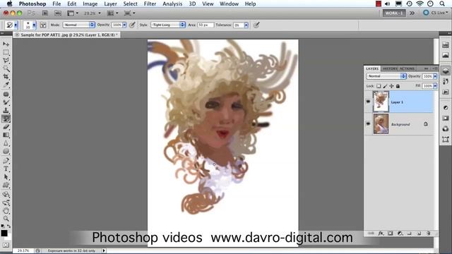 Art history brush in Photoshop смотреть онлайн