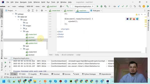 Приложение на SpringBoot с нуля. Lesson-33 Role html templates смотреть онлайн