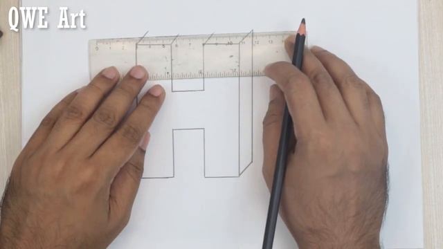 3D Letter Drawing - H смотреть онлайн