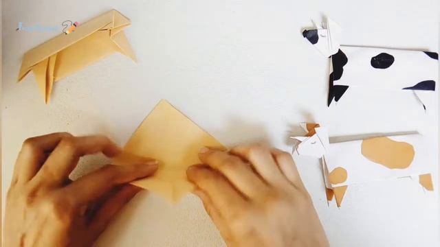 Origami Cow Tutorial - How to make easy paper Cow ? смотреть онлайн