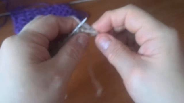 Узор спицами Воздушный со спущенными петлями смотреть онлайн