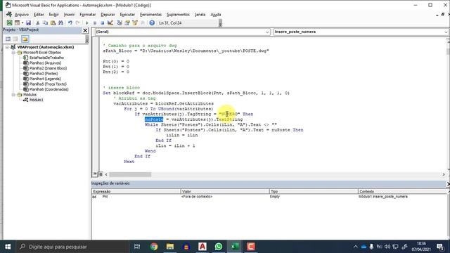 Espetacular! Em 30 min inseri 16.271 blocos - Excel Autocad VBA смотреть онлайн