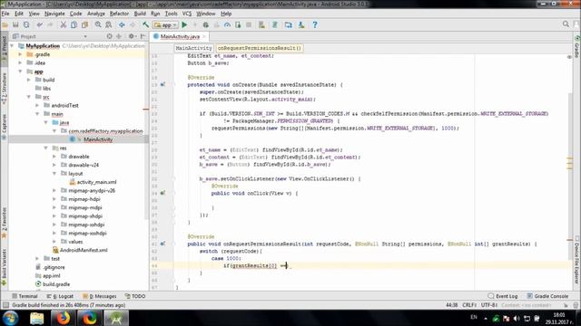 Save Text File to Storage in Android Studio смотреть онлайн