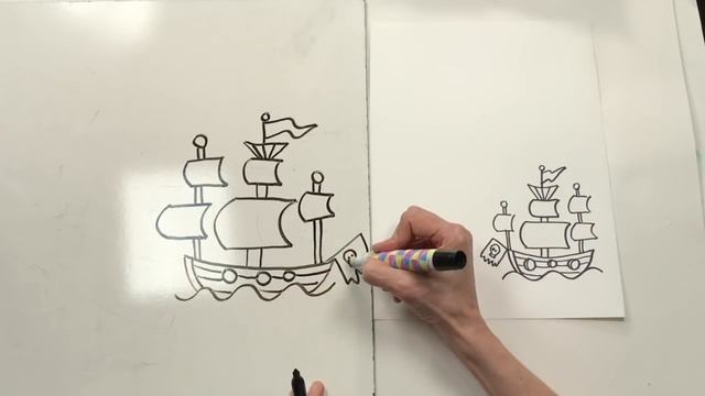 How to draw a Treasure Map | Pirate Week смотреть онлайн