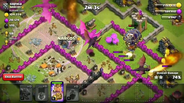 Bye - Bye th7|58 Trophies I got | Clash Of Clans смотреть онлайн