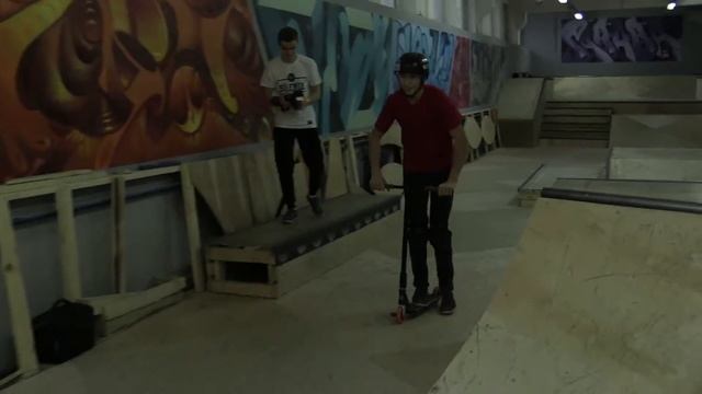 Дмитрий Краснов - kick scooter контест САБОТАЖ в скейтпарке Sababa 20161119 смотреть онлайн