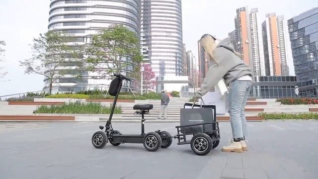 The Future of Commuting is Here : ZEBRA09 4Wheel Electric Scooter! | All-Weather Urban Commuting смотреть онлайн