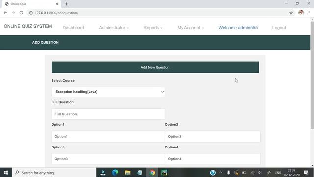 Online Quiz System || Python Django Project смотреть онлайн