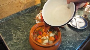 Мясо с картошкой в горшочке рецепт, свиные рёбрышки, очень просто!