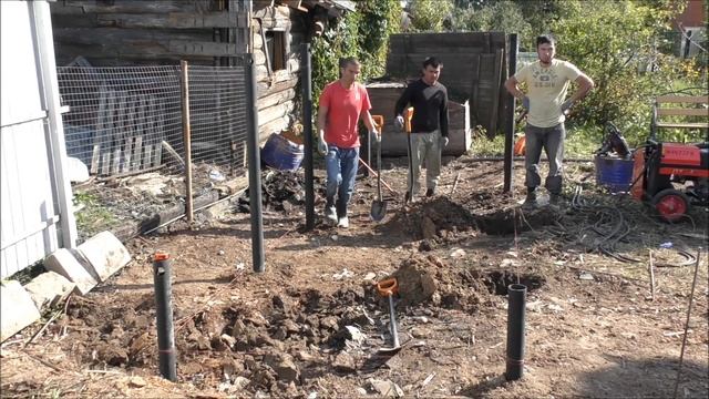 Фундамент сваи. Монтаж фундамента. смотреть онлайн