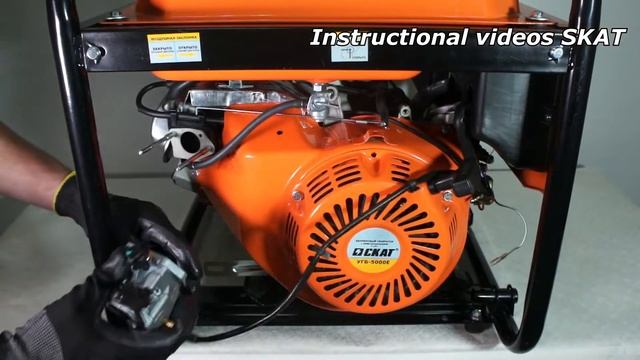 Manual choke carburetor replacement on a gasoline generator 2000-8200 Watt смотреть онлайн