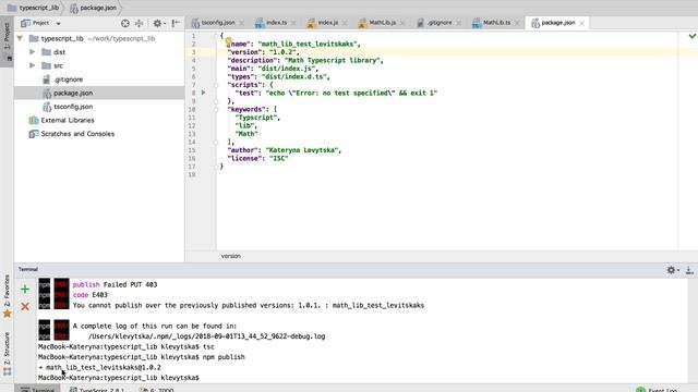 Реализация и публикация Typescript библиотеки смотреть онлайн