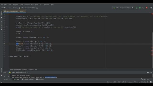 Python from Scratch 002 Pick Card Percentage Tutorial смотреть онлайн