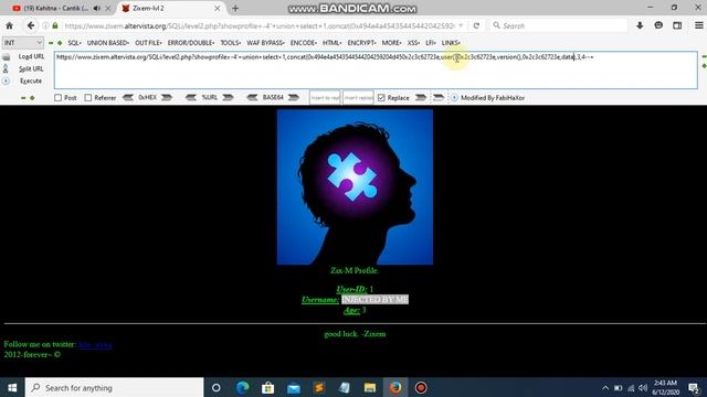 SQL - Injection ~ zixem.altervista.org ~ 02 смотреть онлайн