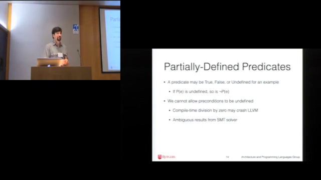David Menendez - ALIVE-INFER: Data-Driven Precondition Inference for Peephole Optimizations in LLVM смотреть онлайн
