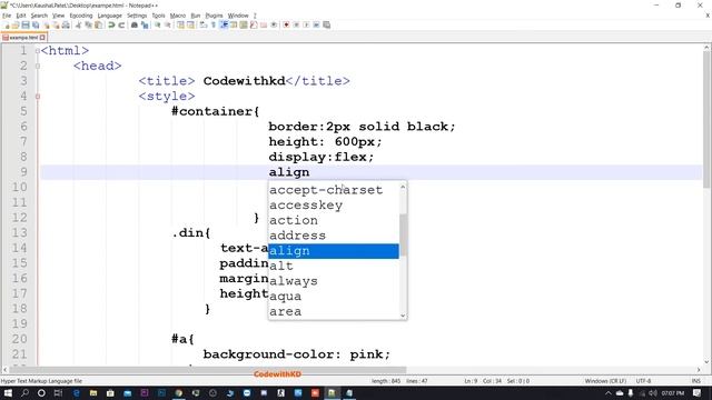 Align Items In CSS