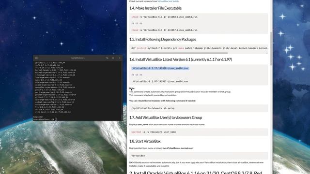 Install VirtualBox 6.1.28 Using .run Installer on Fedora 35/34/33/32 [kernel 5.14] смотреть онлайн