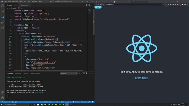 [20] React. Неправильно пытаемся открыть боковую панель | [Подготовка JS разработчика к интервью] смотреть онлайн