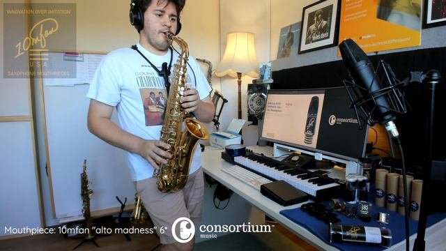 Mouthpiece Demo | 10MFAN Alto Saxophone | Consortium Music смотреть онлайн