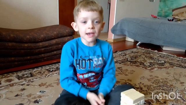 Игру Дженга сделали сами.Вот что получилось. смотреть онлайн