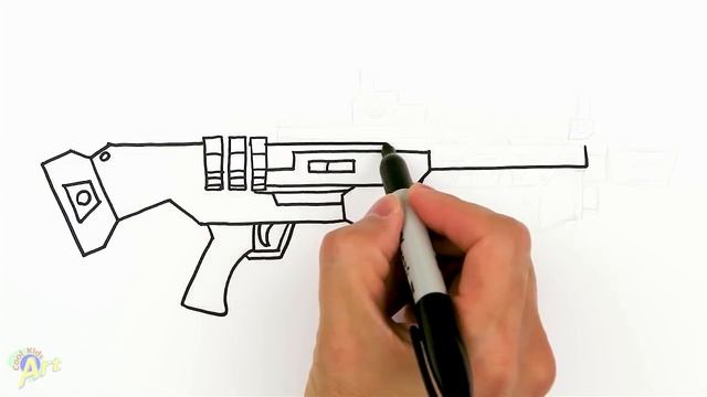 How to Draw the Heavy Shotgun | Fortnite смотреть онлайн