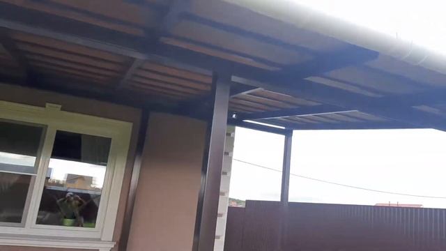 Навес для дачи с мягкой кровлей в Можайском районе. Часть 1 смотреть онлайн