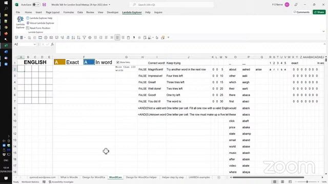 Setting and Solving Wordle with Excel Formulas | Patrick O' Beirne смотреть онлайн