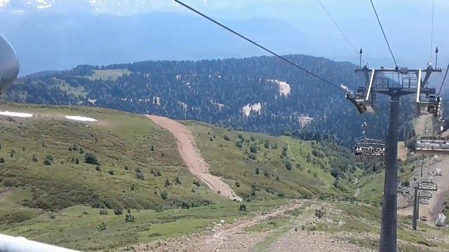 Роза Хутор. Канатная дорога "Эдельвейс". смотреть онлайн