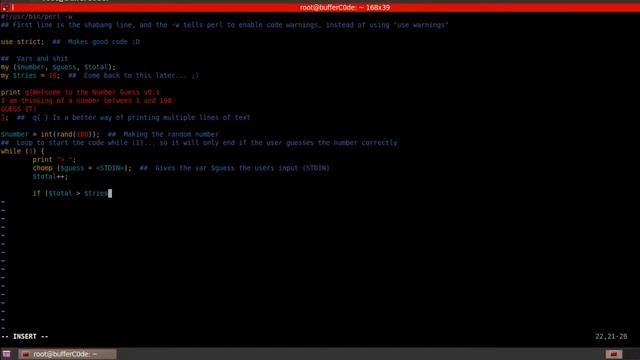 Perl Guess the Number смотреть онлайн
