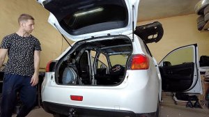 Шумоизоляция крыши Mitsubishi ASX. Хочешь зашумить крышу? Разбери весь салон.