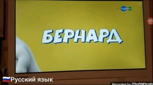 Заставка Бернард На 4 языках. Screensaver Bernard In 4 languages.