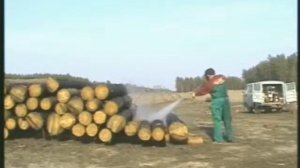 Обработка леса  Защита заготовленной древисины Установки высокого давления