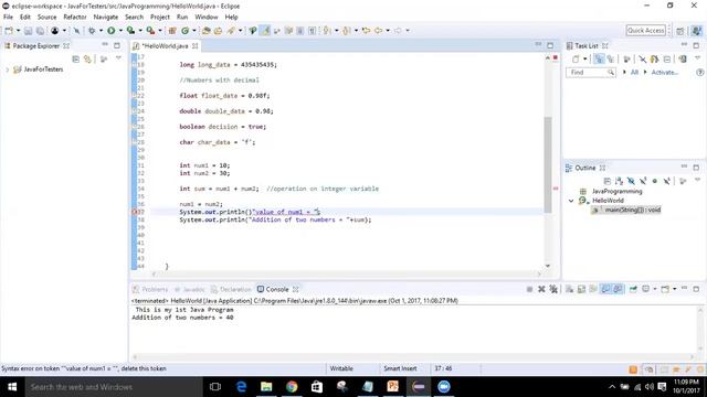 Java for Software Testers Tutorial #11 JAVA Data Types Operations & What is JAVA Type Casting смотреть онлайн