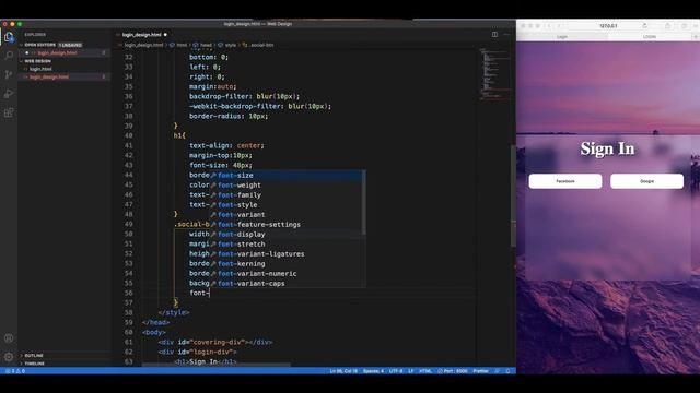 Beautiful Responsive Login Page design using HTML and CSS смотреть онлайн