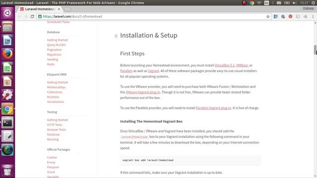 INTRODUCTION TO LARAVEL 5.4 HOMESTEAD смотреть онлайн