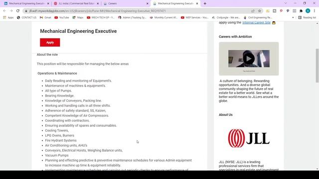 JLL Recruitment 2022 | Jobs for Mechanical Engineers | Mechanical engineering jobs by SkillUp смотреть онлайн