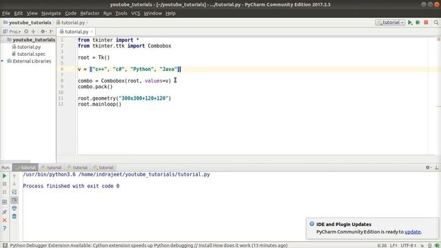 Python GUI Tutorial - 28 - Combobox - part 1 смотреть онлайн