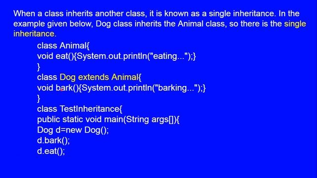Inheritance in Java смотреть онлайн