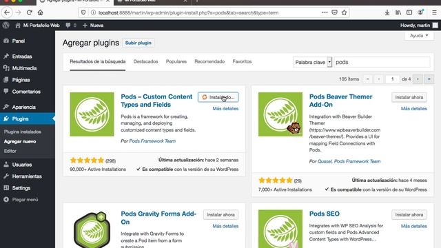Wordpress: Pods - Instalacion смотреть онлайн