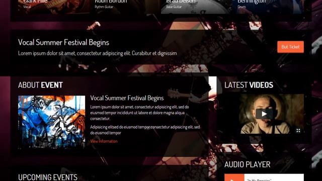 Vocal Music Event WordPress Theme - Video ServerThemes.Net смотреть онлайн