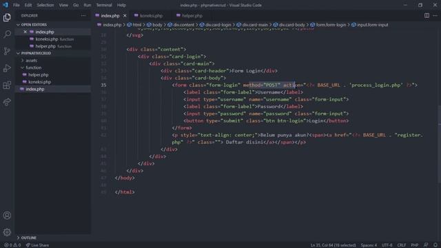CRUD + LOGIN SISTEM SEDERHANA PHP NATIVE | SOURCE CODE GRATIS DI DESKRIPSI | PART 1 смотреть онлайн
