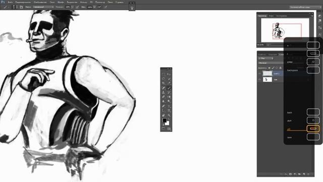 Рисование персонажа "Кент Кэмел". Часть 2. Wacom смотреть онлайн